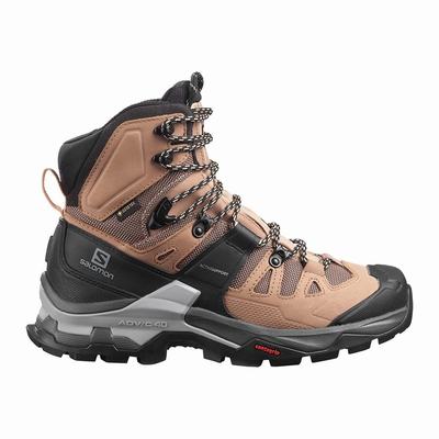 Salomon QUEST 4 GORE-TEX - Naisten Vaelluskengät - Ruskea/Mustat